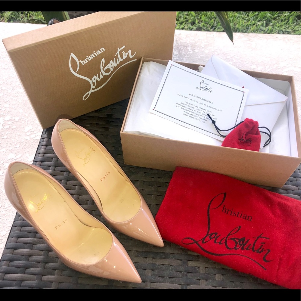 Decollete 554 | 100 Nude Patent Pump